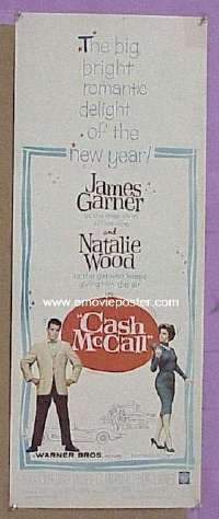 a155 CASH McCALL signed insert movie poster '60 Nina Foch