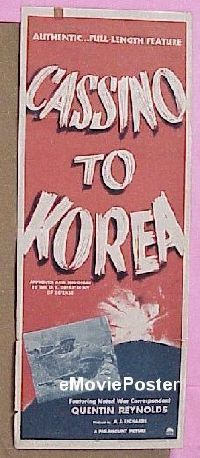 #549 CASSINO TO KOREA insert '50 Korean War 