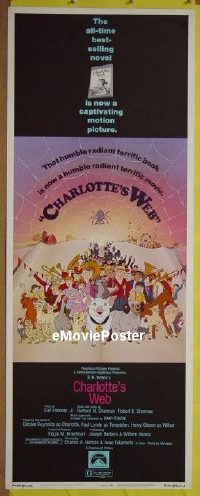 #378 CHARLOTTE'S WEB insert '73 animated 