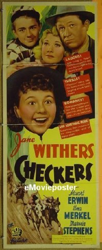 #435 CHECKERS insert '38 Jane Withers 