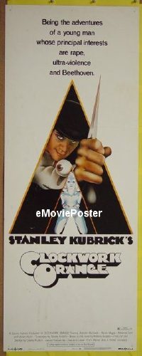 #385 CLOCKWORK ORANGE insert '72 Kubrick 