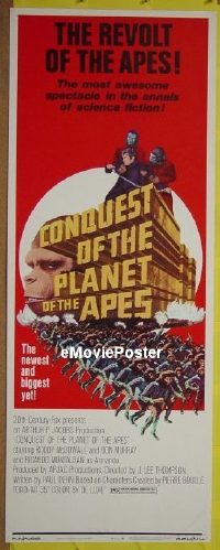 #395 CONQUEST OF THE PLANET OF THE APES insrt 