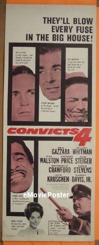#397 CONVICTS 4 insert '62 Ben Gazzara 