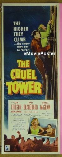 #092 CRUEL TOWER insert '56 John Ericson 