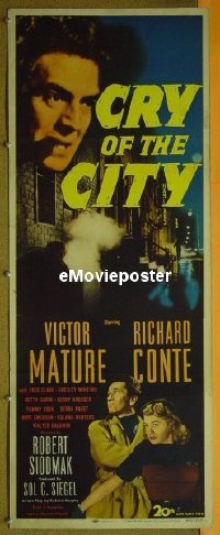 #403 CRY OF THE CITY insert '48 Mature, Conte 