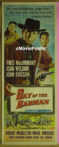 #099 DAY OF THE BADMAN insert '58 MacMurray 