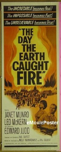 #215 DAY THE EARTH CAUGHT FIRE insert '62 