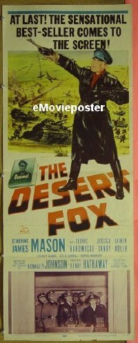 #444 DESERT FOX insert '51 James Mason 