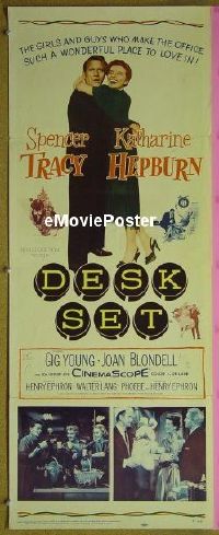 #108 DESK SET insert 57 Spencer Tracy,Hepburn 