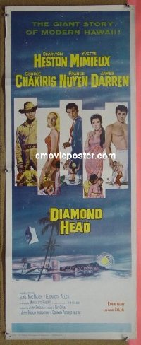 #6430 DIAMOND HEAD insert '62 Heston, Mimieux 