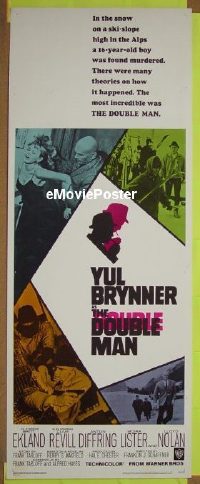 #158 DOUBLE MAN insert '67 Yul Brynner,Ekland 