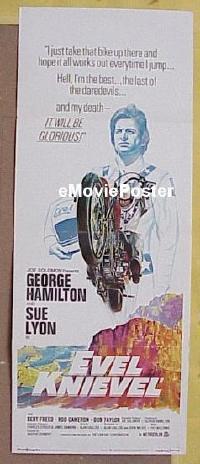 #170 EVEL KNIEVEL insert '71 George Hamilton 