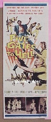 #053 5 GATES TO HELL insert '59 James Clavell 