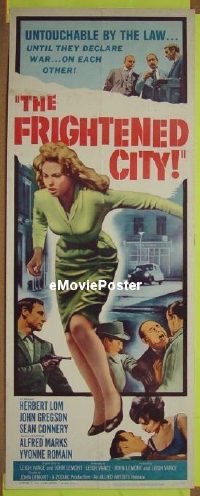 #453 FRIGHTENED CITY insert '62 Connery 