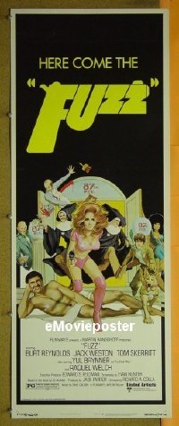 a318 FUZZ insert movie poster '72 sexy Raquel Welch!