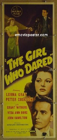 #6499 GIRL WHO DARED insert '44 Lorna Gray 