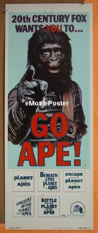 #468 GO APE insert74 5bill Planet of the Apes 