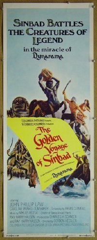 #6500 GOLDEN VOYAGE OF SINBAD insert '73 Law 