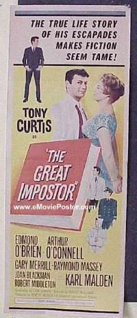 #478 GREAT IMPOSTOR insert '61 Tony Curtis 