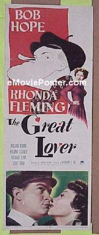 R134 GREAT LOVER insert '49 Bob Hope, Rhonda Fleming