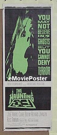 a375 HAUNTING insert movie poster '63 Julie Harris, Bloom