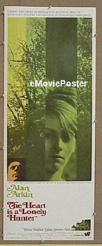 a379 HEART IS A LONELY HUNTER insert movie poster '68 Alan Arkin