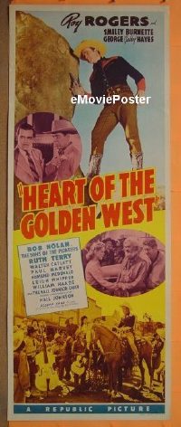#493 HEART OF THE GOLDEN WEST insert '42 