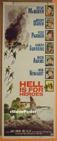 #496 HELL IS FOR HEROES insert '62 McQueen 