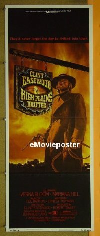 #501 HIGH PLAINS DRIFTER insert '73 Eastwood 