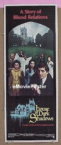 a407 HOUSE OF DARK SHADOWS insert movie poster '70 Frid