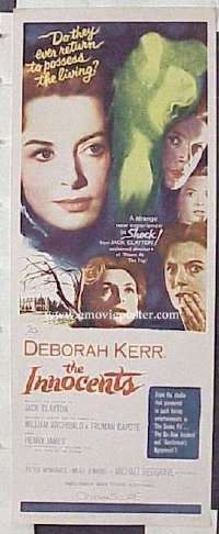 a435 INNOCENTS insert movie poster '62 Deborah Kerr, Redgrave