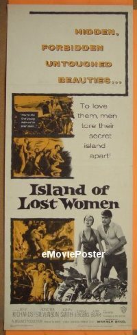 #530 ISLAND OF LOST WOMEN insert '59 sexy 
