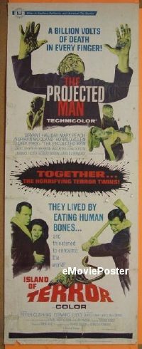 #563 PROJECTED MAN/ISLAND OF TERROR insert'67 