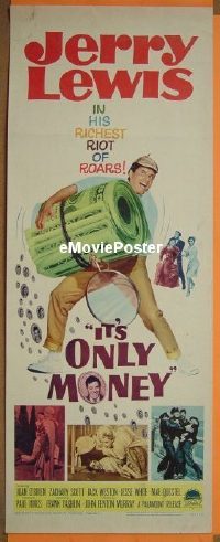 #531 IT'S ONLY MONEY insert '62 Jerry Lewis 