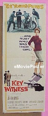 a468 KEY WITNESS insert movie poster '47 John Beal, Marshall