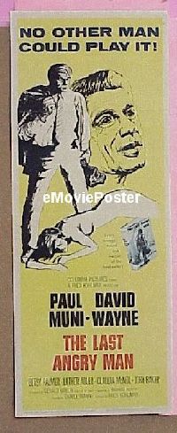 #220 LAST ANGRY MAN insert '59 Paul Muni 