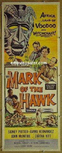 #6549 MARK OF THE HAWK insert '58 Poitier 