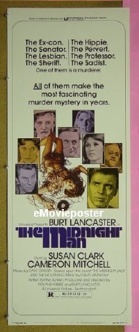 #475 MIDNIGHT MAN insert '74 Burt Lancaster 