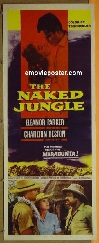 #2974 NAKED JUNGLE insert '54 Charlton Heston 