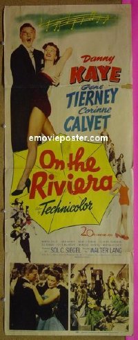 #6483 ON THE RIVIERA insert '51 Danny Kaye 