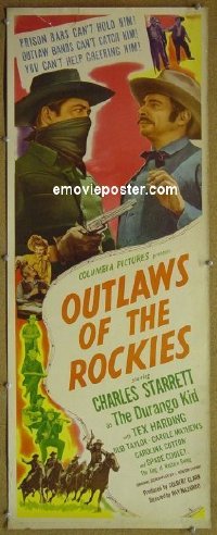 #6590 OUTLAWS OF THE ROCKIES insert '45 