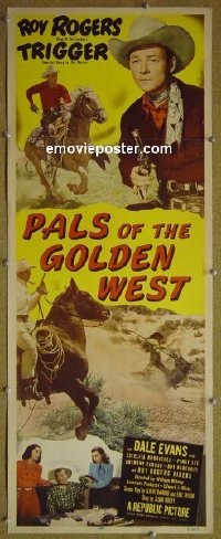 #482 PALS OF THE GOLDEN WEST insert '51 