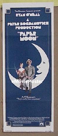 a687 PAPER MOON insert movie poster '73 Tatum & Ryan O'Neal