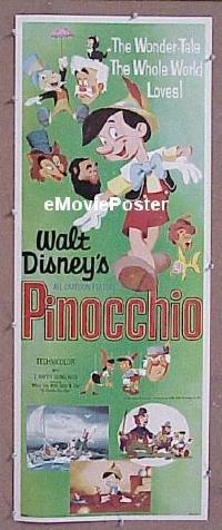 #2985 PINOCCHIO insertR62 Walt Disney classic 