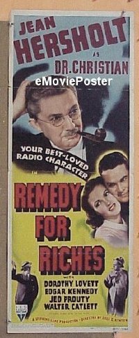 #302 REMEDY FOR RICHES insert '40 Hersholt 