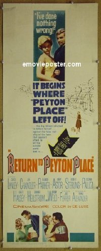 #6627 RETURN TO PEYTON PLACE insert 61 Lynley 