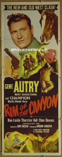 #6633 RIM OF THE CANYON insert '49 Gene Autry 