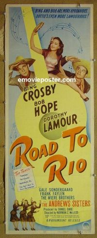 #7132 ROAD TO RIO insert 48 Bing Crosby, Hope 