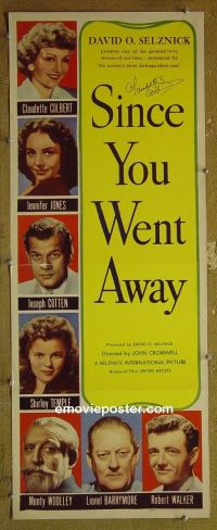 #7145 SINCE YOU WENT AWAY signed insert '44 