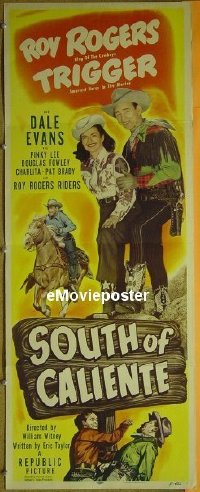 #498 SOUTH OF CALIENTE insert '51 Roy Rogers 